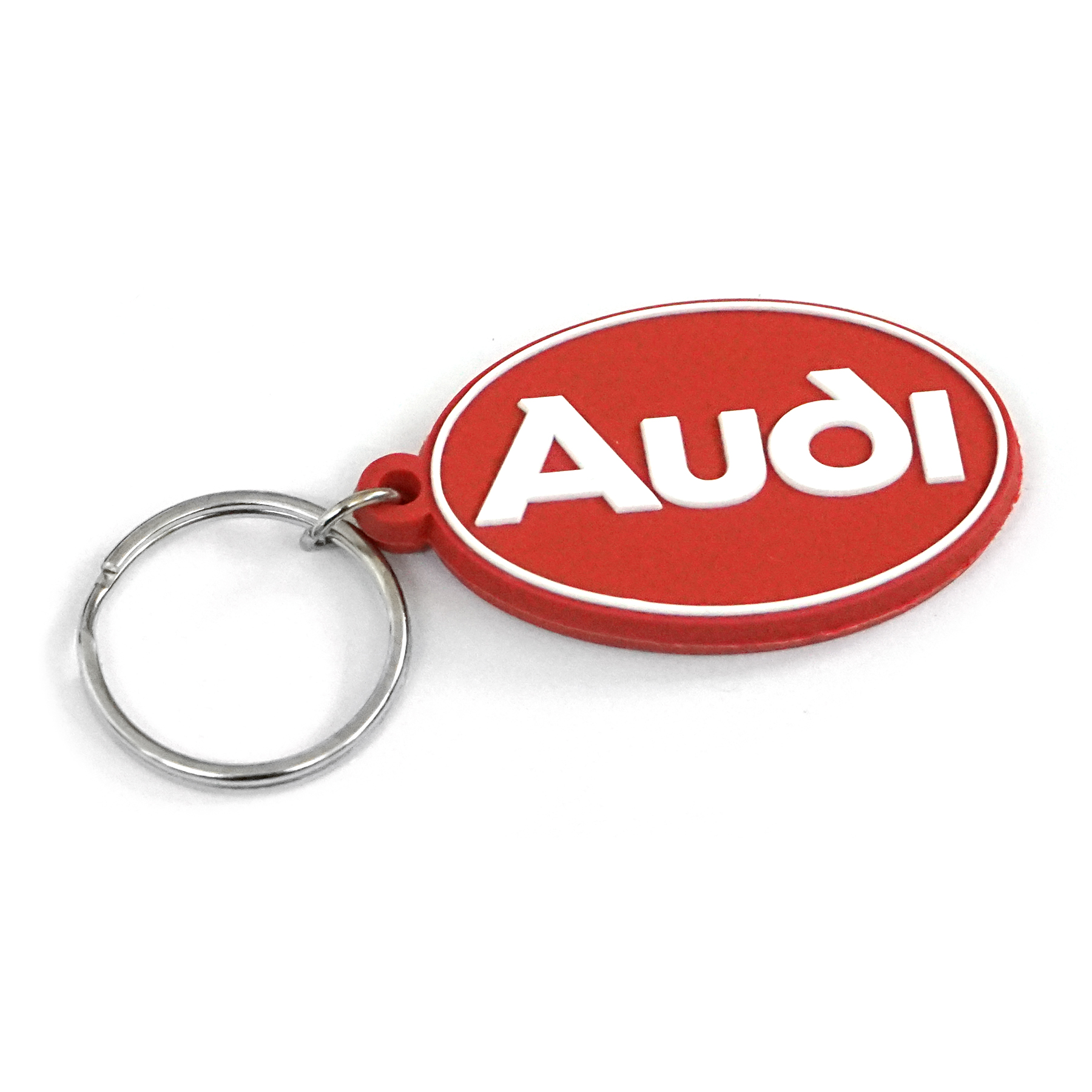Audi Schlüsselanhänger Logo Audi Pflaume Oval Anhänger Keyring A16