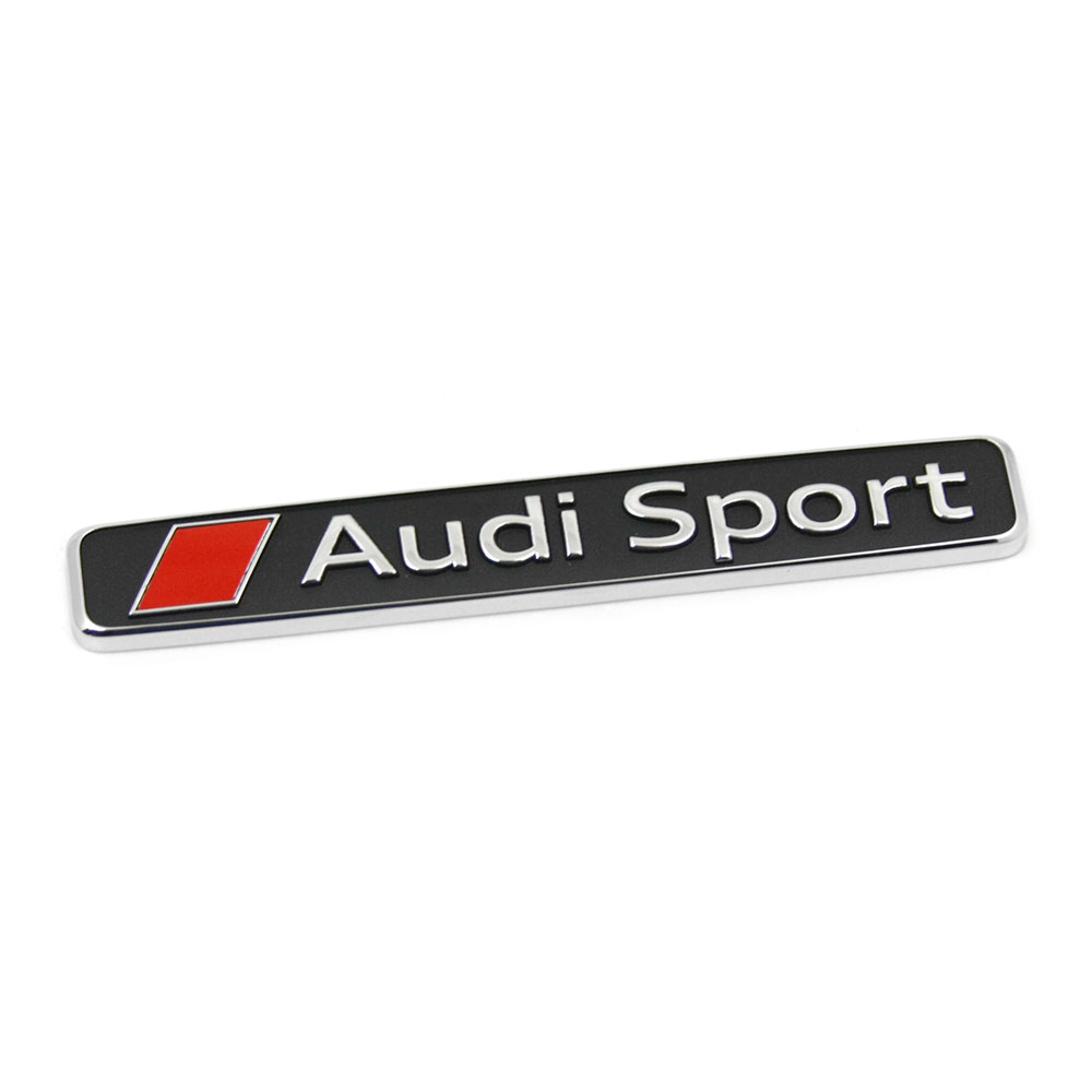Original Audi Sport Schriftzug Exterieur Emblem Logo Zeichen chrom