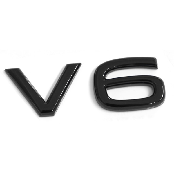Original VW Schriftzug V6 Aufkleber Emblem Logo schwarz