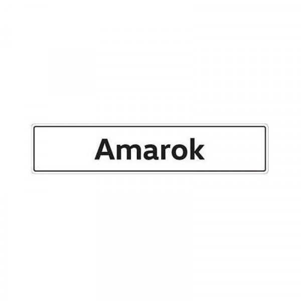 Original VW Kennzeichenschild Amarok Nummernschild Kennzeichen Typenschild 2H0071801A
