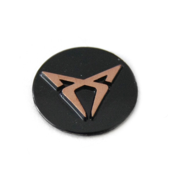 CUPRA Emblem Zeichen Autoschlüssel Zündschlüssel Plakette Fernbedienung  schwarz/kupfer