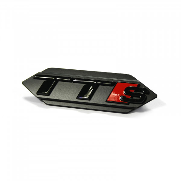 Original Audi TTS Schriftzug Clip schwarz Tuning Kühlergrill Black Edition Emblem 8S0071805