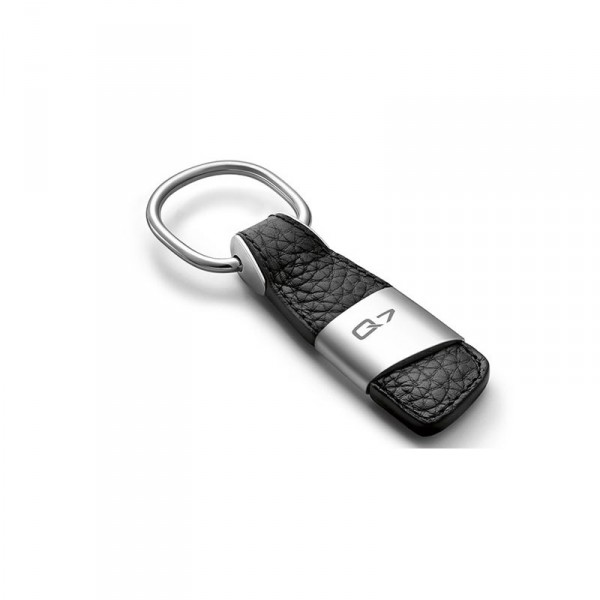 Original Audi Q7 Schlüsselanhänger Leder Anhänger Key Ring Lasergravur