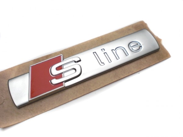 Audi S-Line Schriftzug Aufkleber Original Emblem Logo Plakette