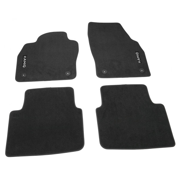 Original Skoda Kamiq Standard Textilfußmatten Satz Velours Matten schwarz 658061404