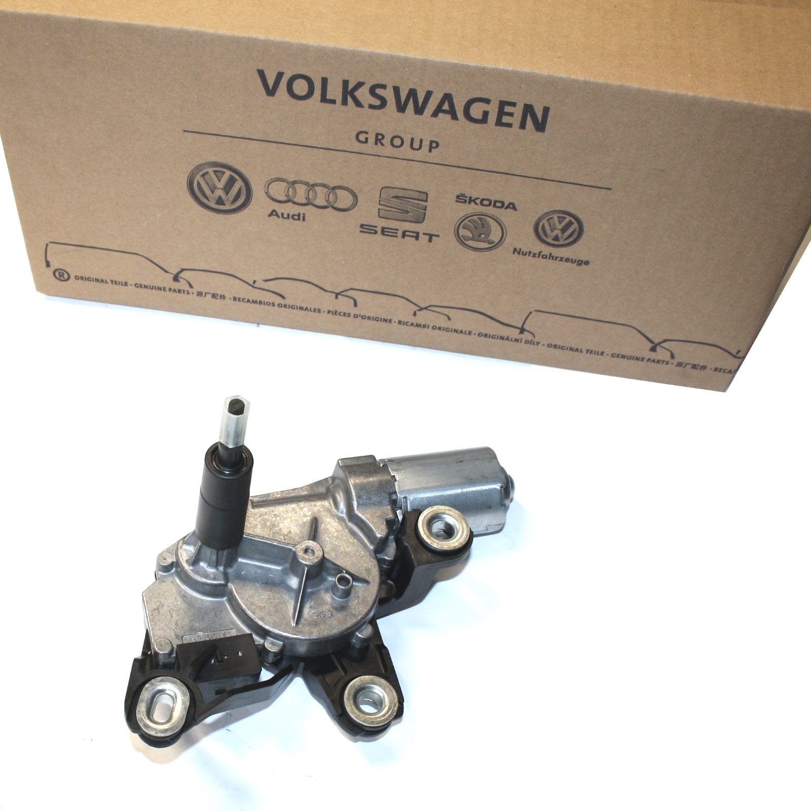 Heckwischermotor Wischermotor VW Touran Caddy Original Volkswagen inkl.  Spritzdüse