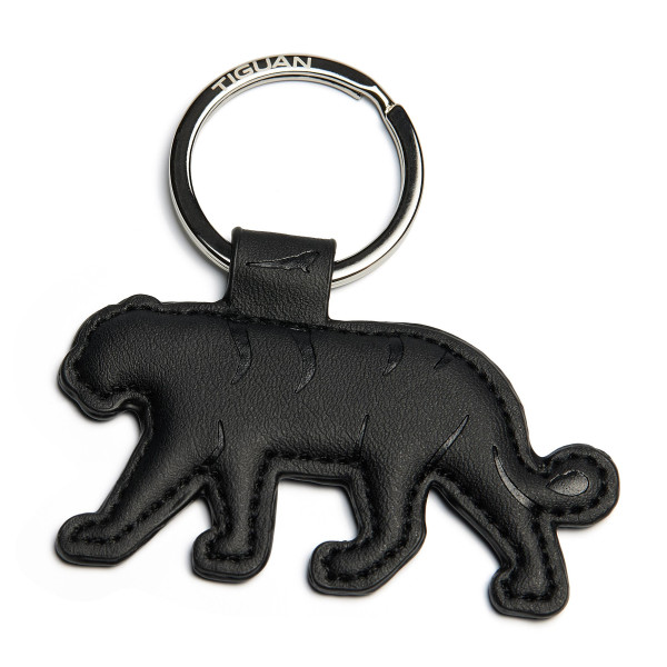 Original VW Schlüsselanhänger Tiguan Kollektion Keyring Tiger Anhänger schwarz 571087010
