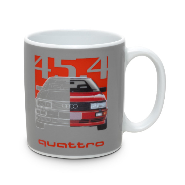 Original Audi Tasse Quattro 45.4 Kaffeetasse Teetasse Kaffeebecher Porzellan 3292500700