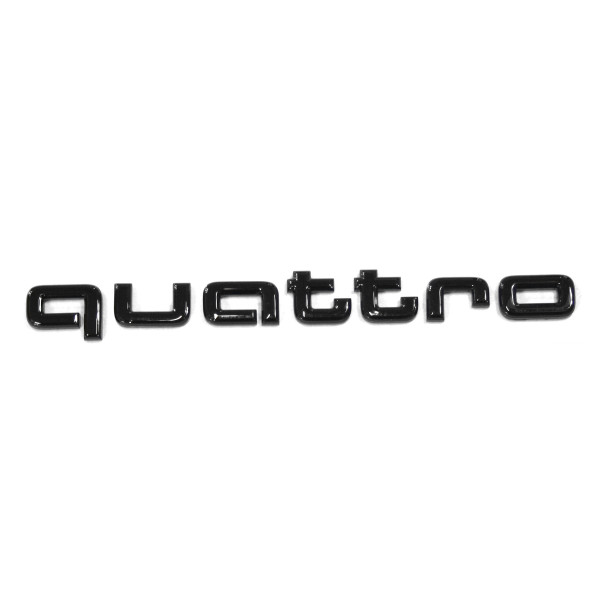 Original Audi quattro Schriftzug schwarz Tuning Exclusive Black Edition Emblem 4KE071806