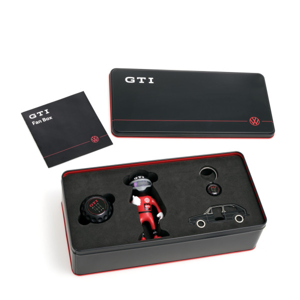Original VW GTI Fan Box Biegefigur Flaschenöffner Schlüsselanhänger Multitool Golfball 000087700DJ