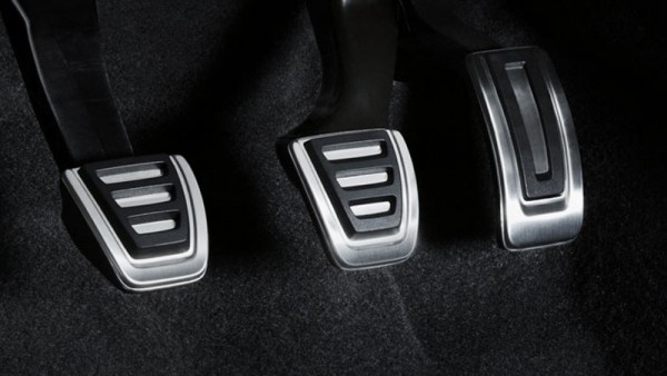 Pedalkappen-Set Original Audi Q3 Edelstahl Kappen für Handschaltgetriebe