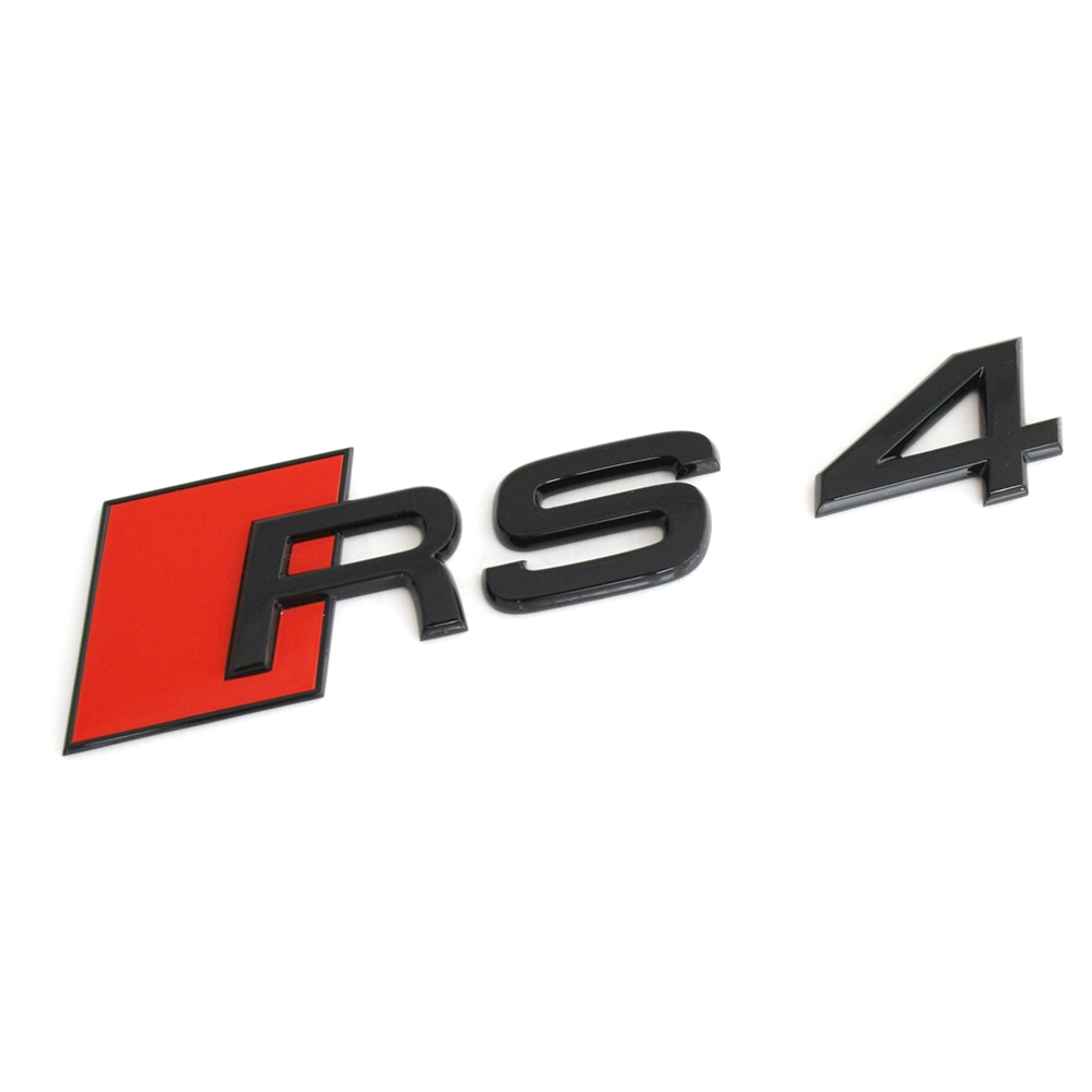 Original Audi RS4 Schriftzug Tuning Emblem Exclusive Black Edition Logo