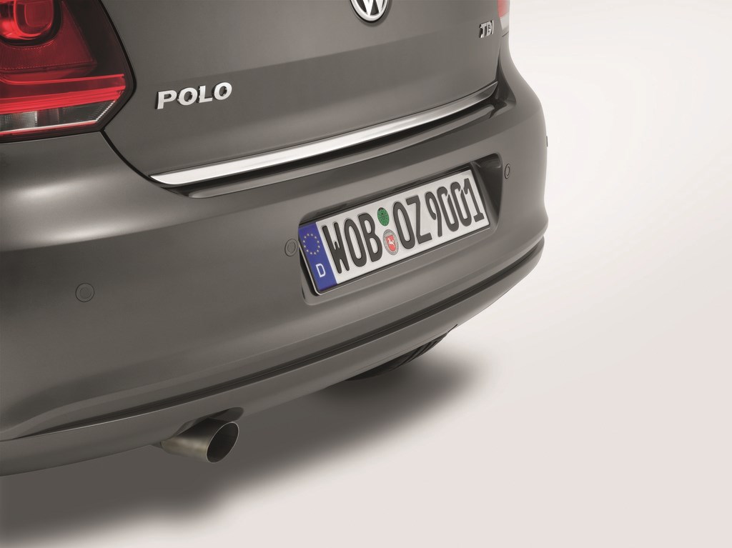 Für VW Polo 6R 2009-2017 Chrom Zierleiste Edelstahl Heckleiste