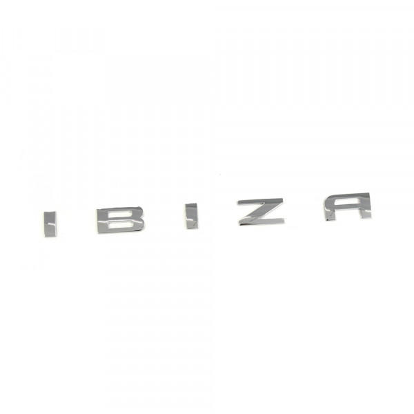 Original Seat Ibiza Schriftzug hinten Heckklappe Emblem Zeichen chrom
