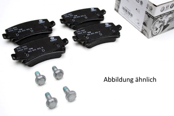 Bremsbeläge komplett Set Hinterachse Original VW Bremsklötze 5C0698451B (Jetta A6 Beetle 5C)