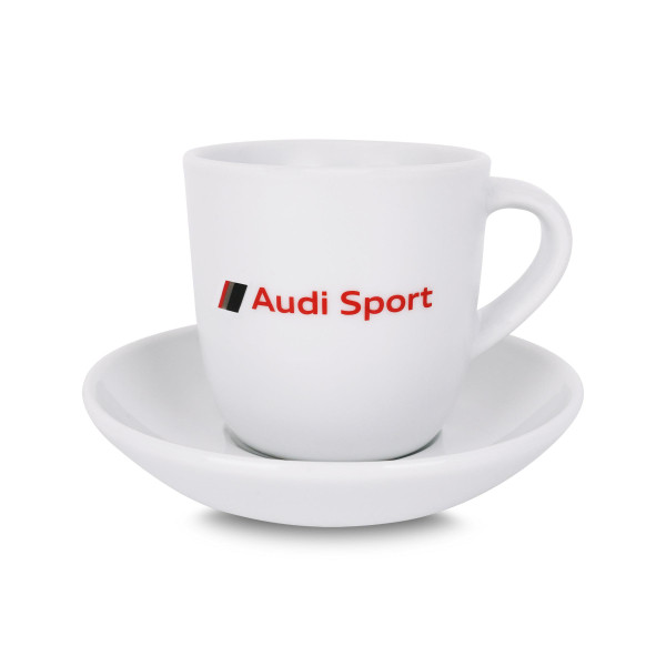 Audi Sport Espressotasse Tasse Untertasse Kaffeetasse Motorsport 40 Jahre Jubiläum 3292300400