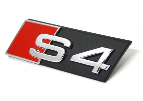 Schriftzug S4 Original Audi A4 8K Kühlergrill Emblem Tuning Zeichen Chrom