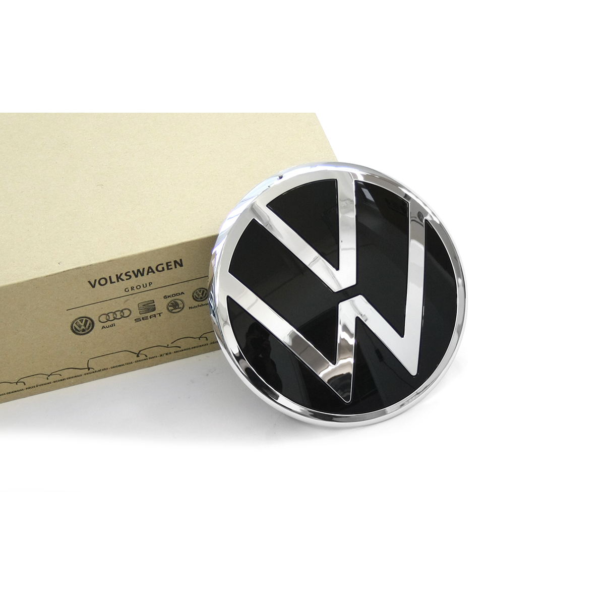 Original VW Emblem vorn Kühlergrill Zeichen New Volkswagen Logo chrom