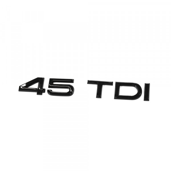 Original Audi 45 TDI Schriftzug schwarz Tuning Exclusive Black Edition Heckklappe Emblem