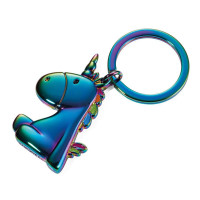 Schlüsselanhänger EINHORN Anhänger matt Regenbogenfarben Unicorn Keyring KR17-08/MC Schlüsselanhänger EINHORN Anhänger matt Regenbogenfarben Unicorn Keyring KR17-08/MC