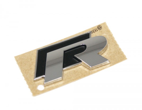 "R" Schriftzug Original VW Golf 7 Scirocco Tuning Emblem hinten + vorn Chromglanz