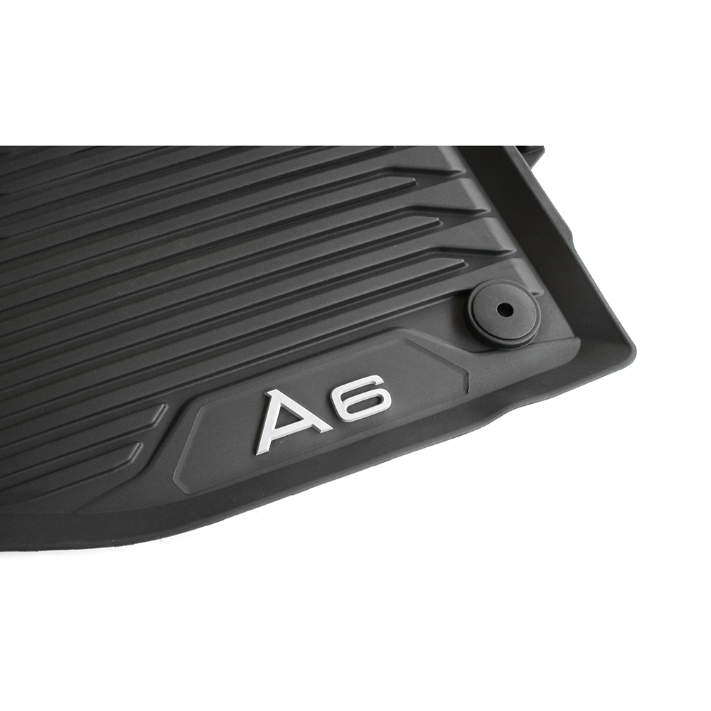 Original Audi A6 schwarz 4A) ahw-shop Fußmatten Ersatzteile AUDI Original Allwettermatten - und v+h Gummimatten (C8 Zubehör VW | Gummi