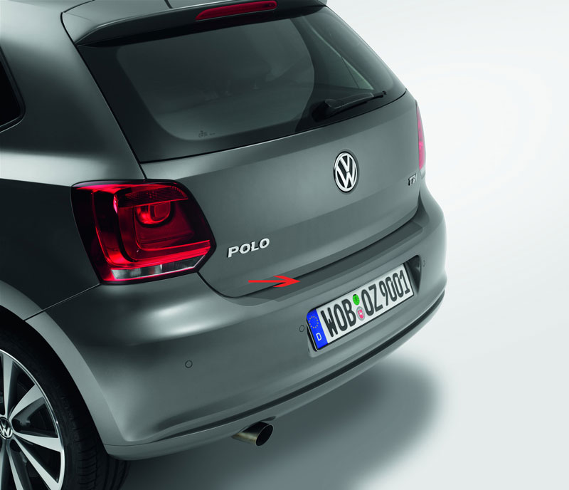 Ladekantenschutz Folie Schutz Lack in Carbon Optik für VW Polo V 6R ab  2009