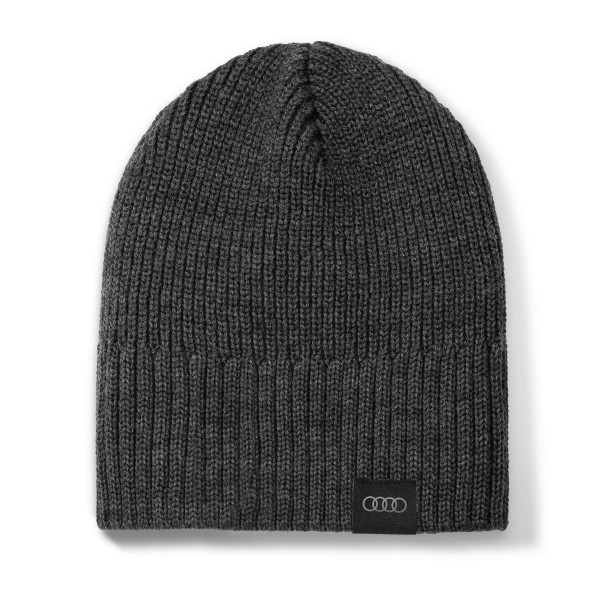 Strickmütze Original Audi Sport unisex grau Merino Wolle