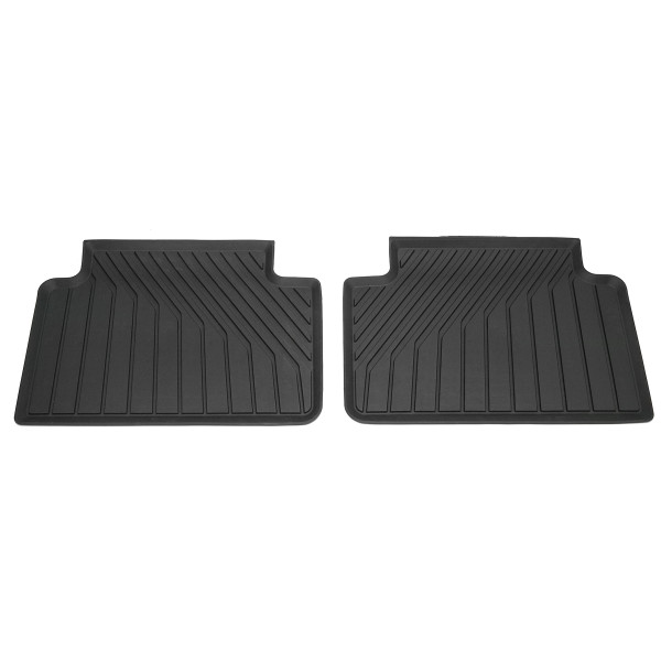 Original Audi A6 e-tron Gummi Fußmatten hinten Gummimatten Allwettermatten schwarz 85E061511041
