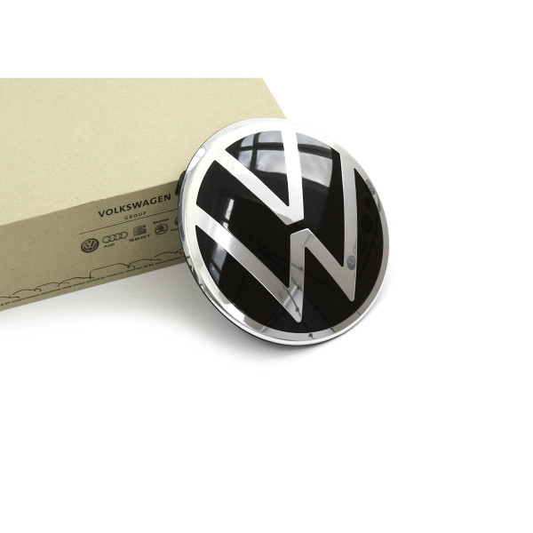 Original VW Emblem vorn Kühlergrill Zeichen up! Facelift Logo chrom schwarz 150mm