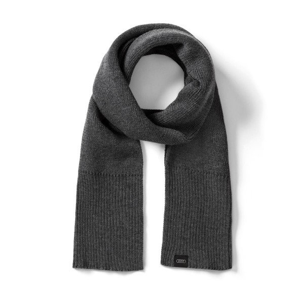 Strickschal Original Audi Sport unisex grau Schal Merino Wolle