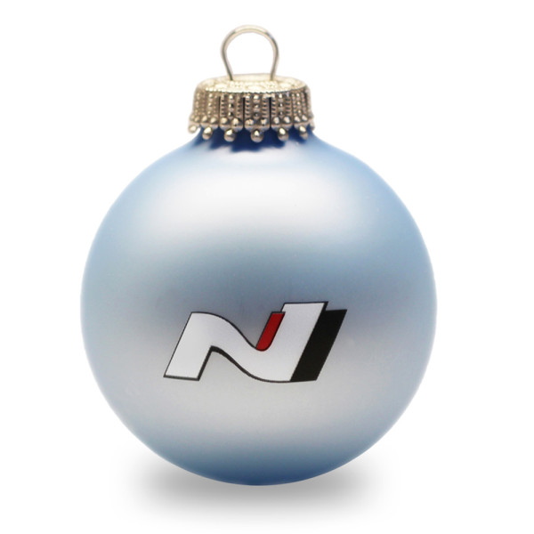 Original Hyundai Christbaumkugel N-Logo Weihnachtskugel Weihnachten blau HMD00625