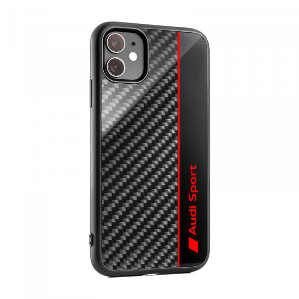 Original Audi Sport Smartphone Case Mobiltelefon Cover grau/rot 3222000300
