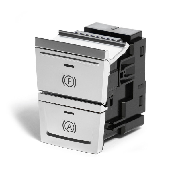 Original Audi Schalter Feststellbremse Alu Applikation Mittelkonsole Druckschalter 4N0927225B