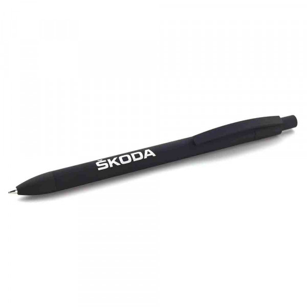 Original Skoda Kugelschreiber Capri Softtouch Accessoires Stift schwarz