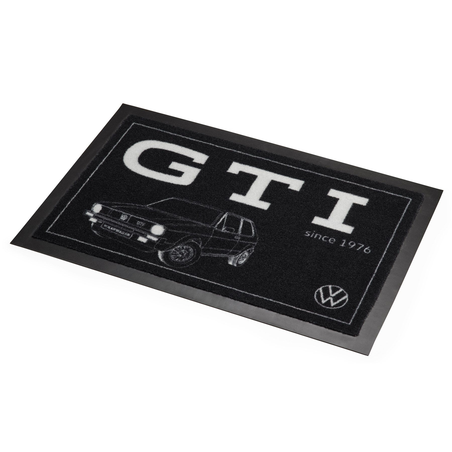 Original VW Fußbodenmatte Fußabtreter GTI Logo Vorleger schwarz