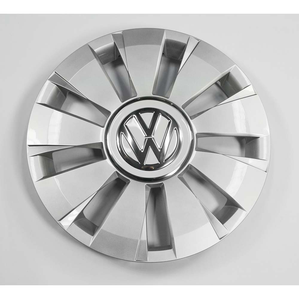 Original VW up! Beats Radzierkappe Blende Abdeckung Kappe chrom Tornadorot  OEM