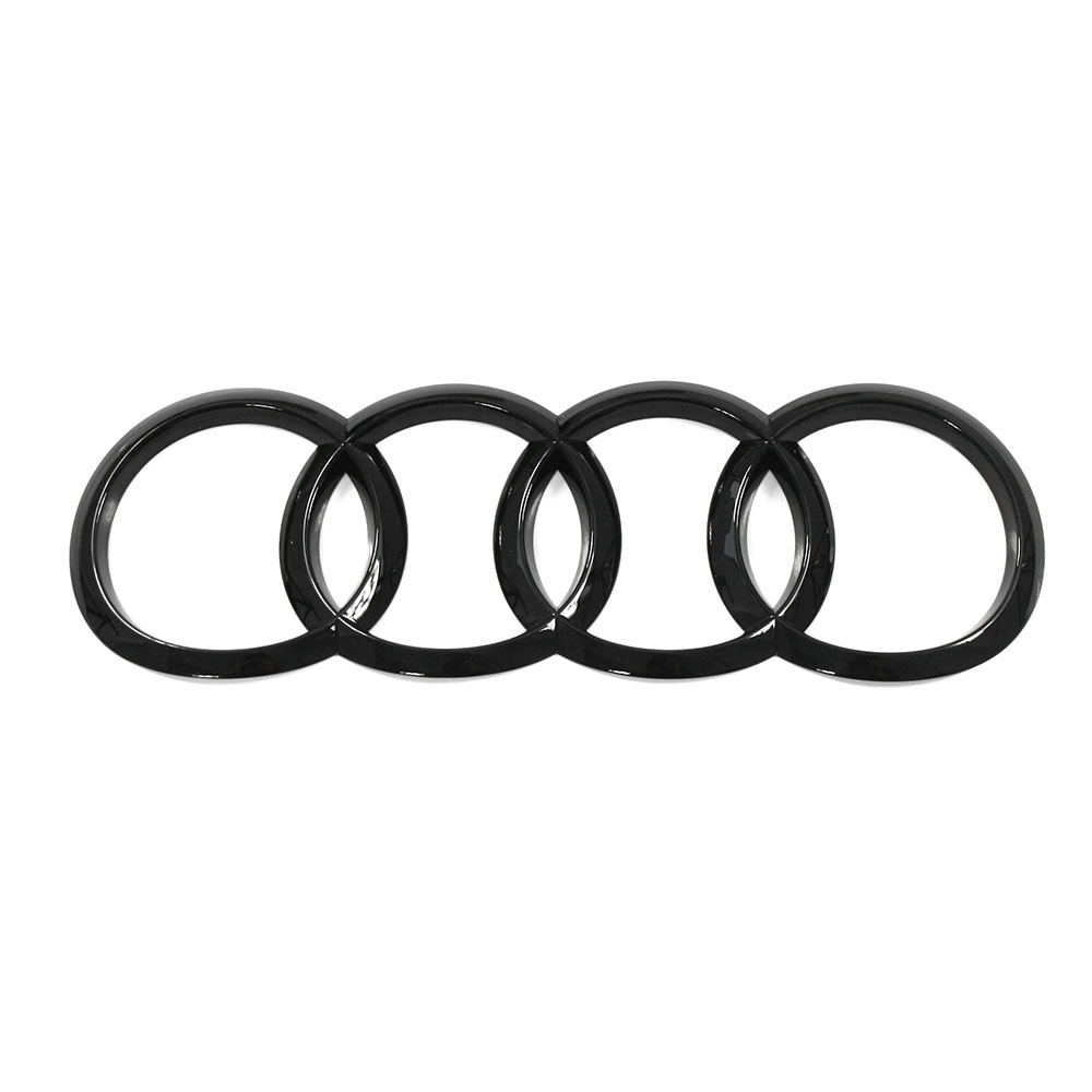 Audi Emblem / Ringe schwarz glänzend für Gepäckraumklappe (A4 B9
