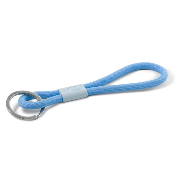 Original VW Schlüsselanhänger Golf Kollektion 2003 Kordel Schlüsselband hellblau 5HG0870103H1