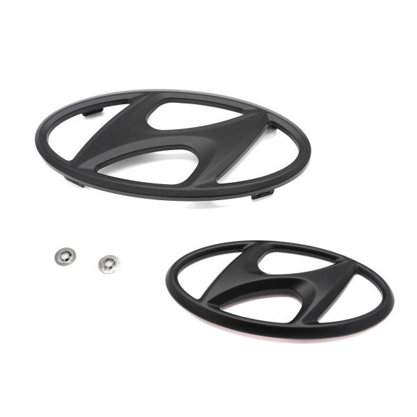 Original Hyundai i30 (PD) Facelift Logo Emblem 2-teilig Schriftzug schwarz matt 9999Z057237M