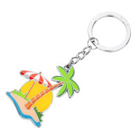 Schlüsselanhänger SCHÖNEN URLAUB Insel Palme Sonne Anhänger Karabinerhaken KR25-02 Schlüsselanhänger SCHÖNEN URLAUB Insel Palme Sonne Anhänger Karabinerhaken KR25-02