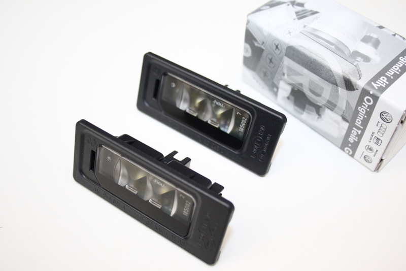 Original VW LED Kennzeichenleuchten-Set Kennzeichenbeleuchtung