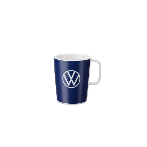 Tasse Original New Volkswagen Becher Kaffeetasse Logo Kaffeepot Porzellan blau