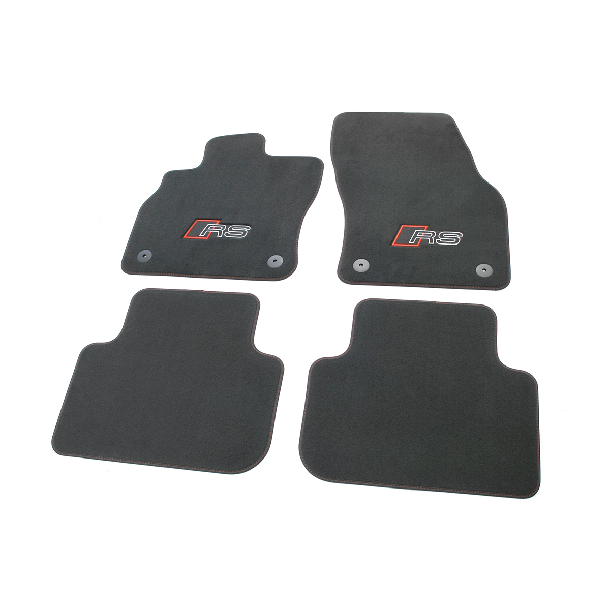 Original Audi RSQ3 Textilfußmatten Set Premium Velours Fußmatten  Stoffmatten schwarz/rot