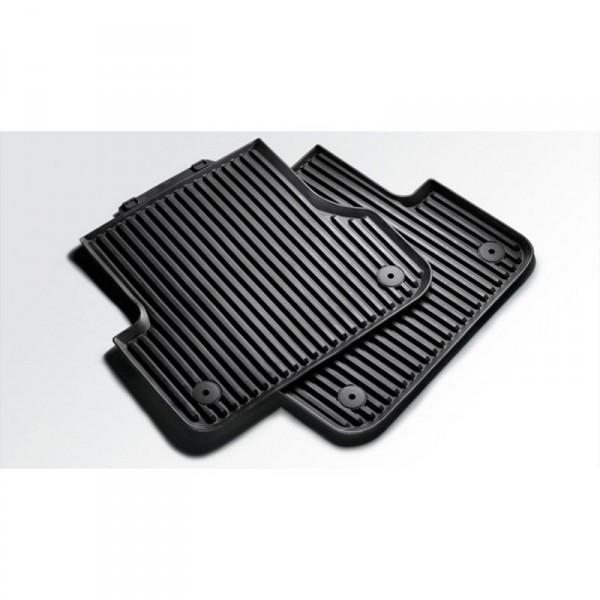 Original Audi A8 (D3 4E) Gummi Fußmatten Premium hinten Allwettermatten 4E0061511 schwarz