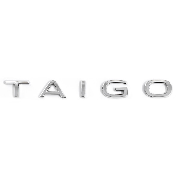 Original VW Taigo Schriftzug Aufkleber Emblem Heckklappe Logo chrom glänzend