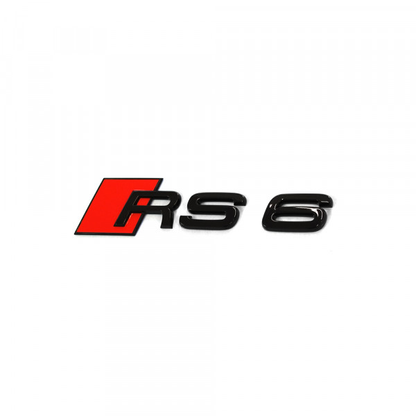 Original Audi RS6 Schriftzug Tuning Emblem Exclusive Black Edition Logo
