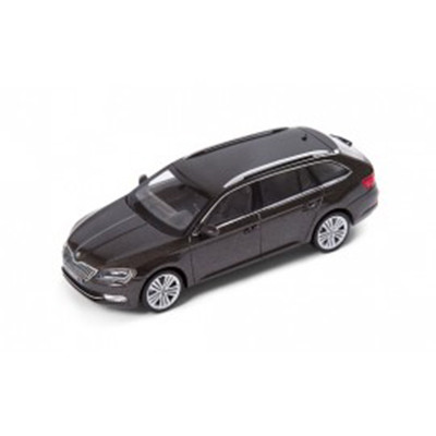 Original Skoda Superb Combi III Modellauto 1:43 Magnetic-Braun-Metallic Miniatur 3V9099300F8V