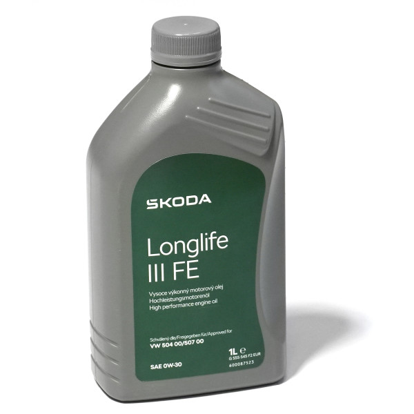 Original Skoda Motoröl 1L Longlife III Longlife3 SAE 0W30 VW Norm 50400 50700 Öl GS55545F2EUR