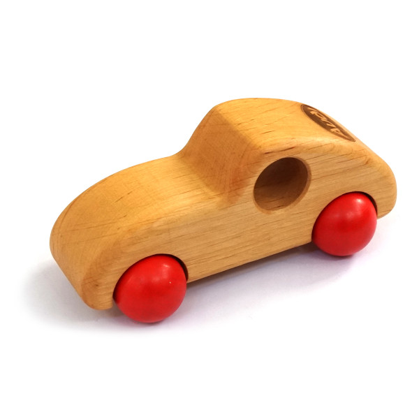 Audi Holzauto Flitzer Logo Audi Pflaume Oval Holzspielzeugauto Spielzeug A18-8025
